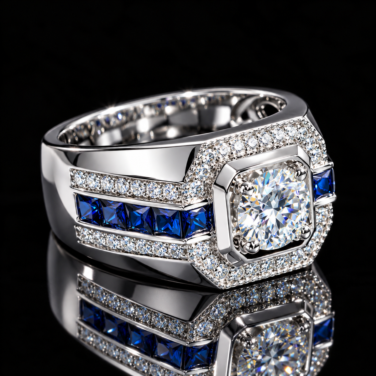 2 CTW “Solidarity September Sapphire” Ring