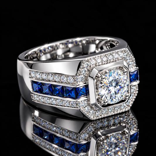 2 CTW “Solidarity September Sapphire” Ring