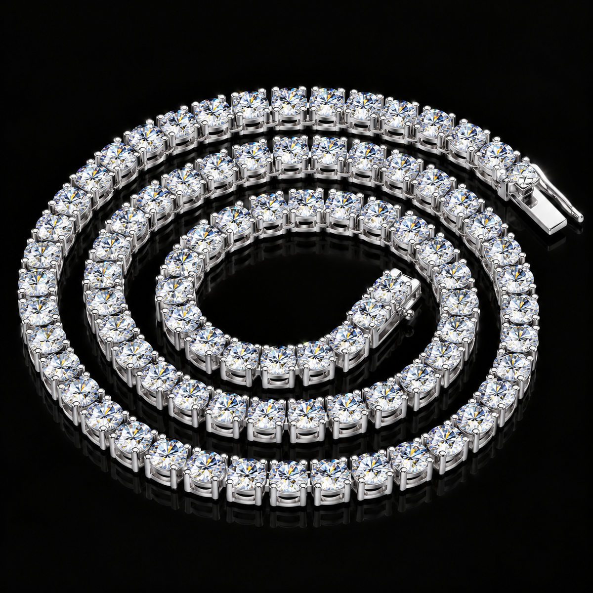 30 CTW Classic Tennis solitary Chain 4mm | 20”
