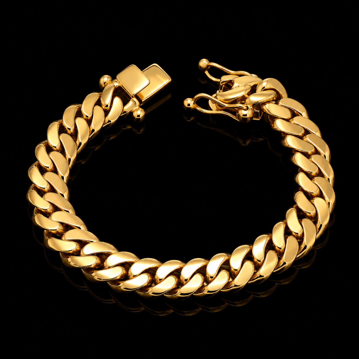 14K Yellow Gold Miami Cuban Link Bracelet – 10mm