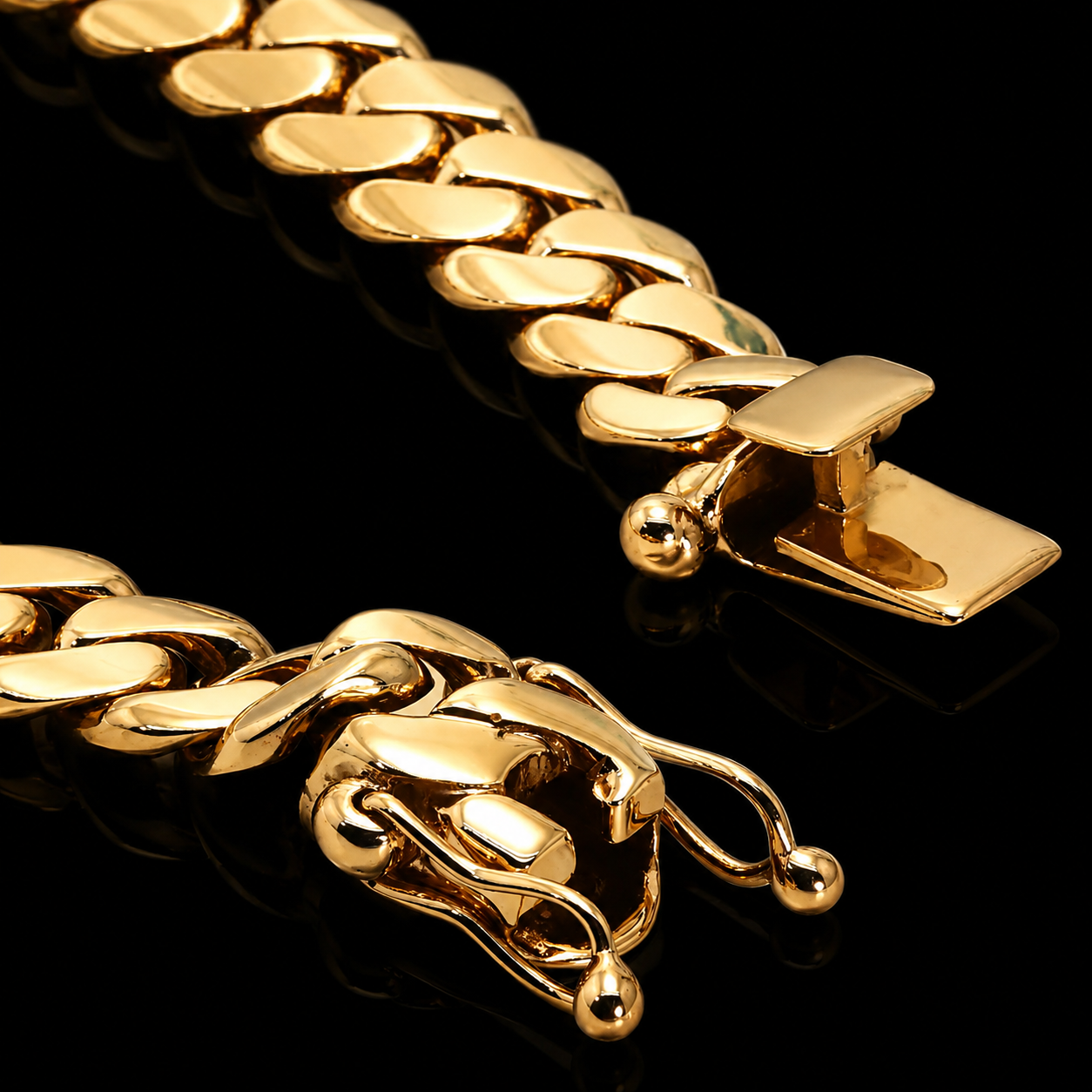 14K Yellow Gold Miami Cuban Link Bracelet – 10mm