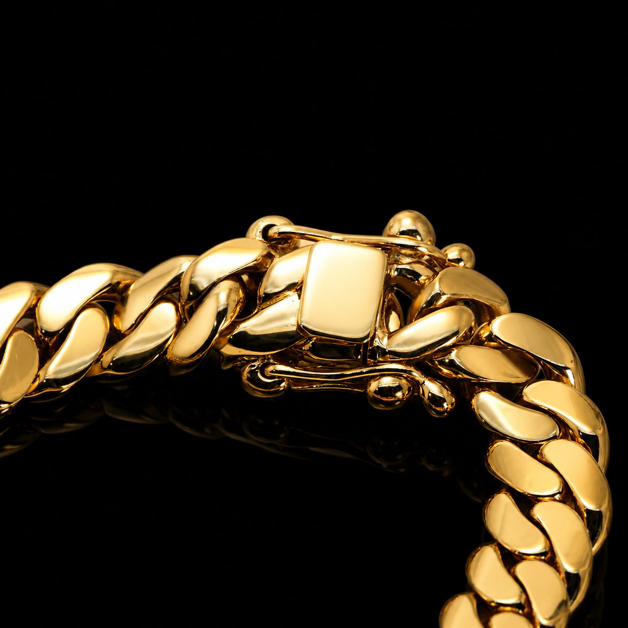 14K Yellow Gold Miami Cuban Link Bracelet – 10mm